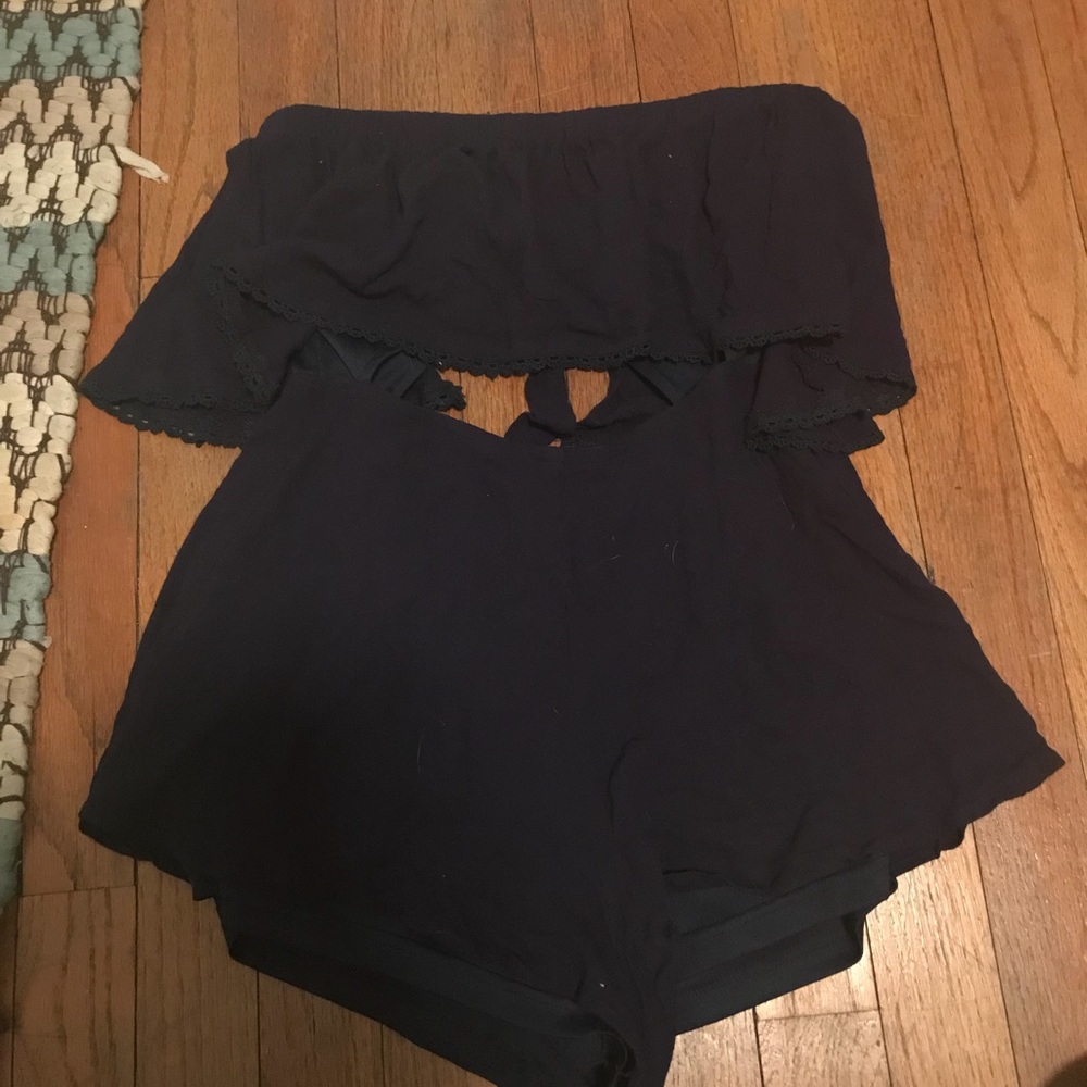 Blue Tobi two-in-one Romper